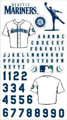 MLB Uniform Personalize Sticker