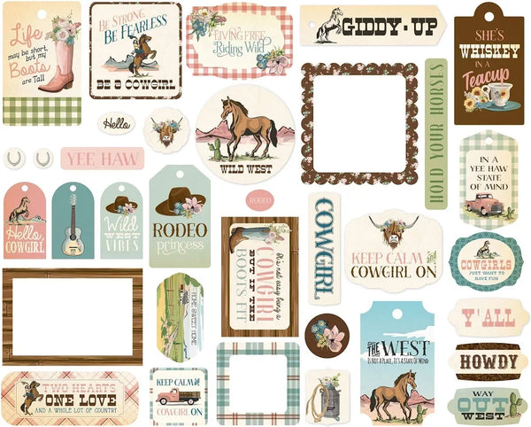 Carta Bella Cowgirl Ephemera