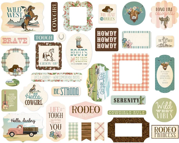 Carta Bella Cowgirl Ephemera