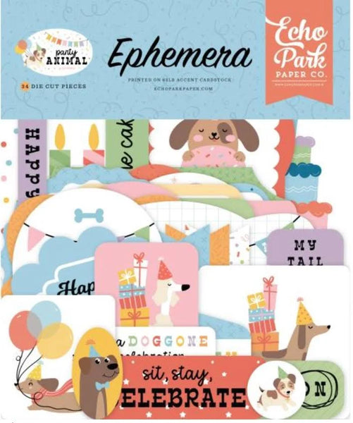 Echo Park Party Animal Ephemera