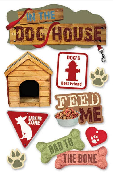 Paper House 3D Stickers Dog Collection