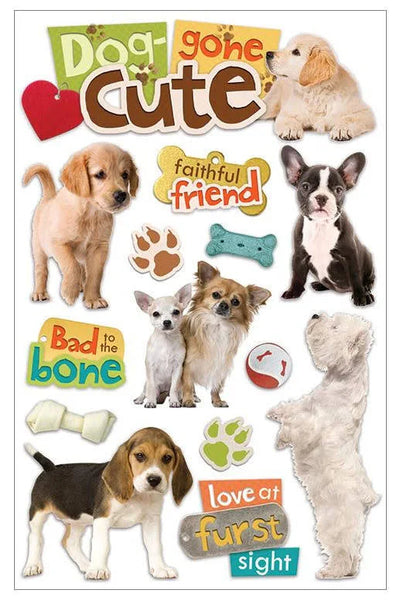 Paper House 3D Stickers Dog Collection