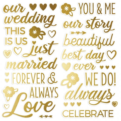 Simple Stories Happily Ever After Foam Stickers