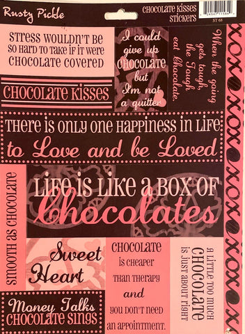 Chocolate Kisses Stickers