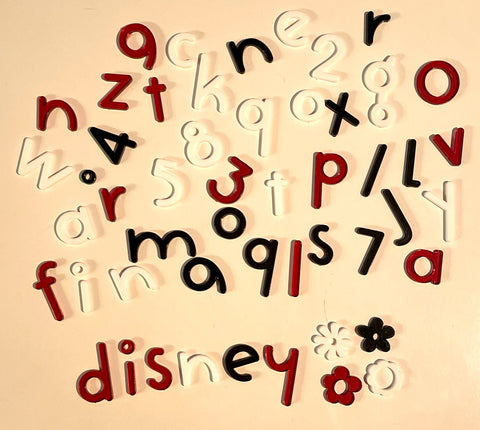 Disney Plastic Letters
