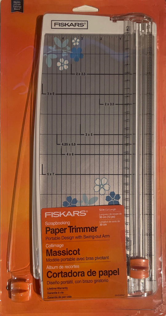 Fiskars 12 Rotary Paper Trimmer With Swing-Out Arm- New