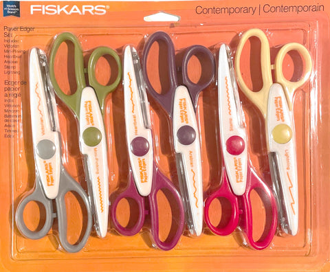 Contemporary Paper Edger Scissor Set