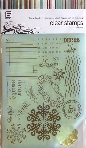 North Pole Clear Stamps