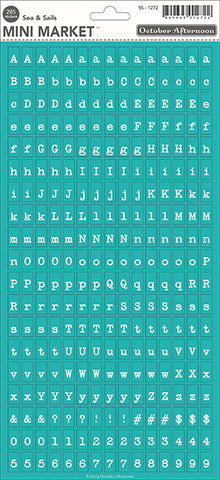 Mini Market Alphabet Stickers Sea & Sails