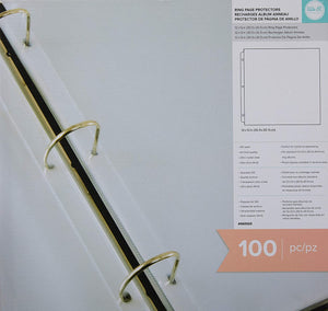 WeR Ring Page Protectors Refills - 100 Pack