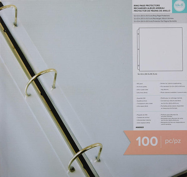 WeR Ring Page Protectors Refills - 100 Pack