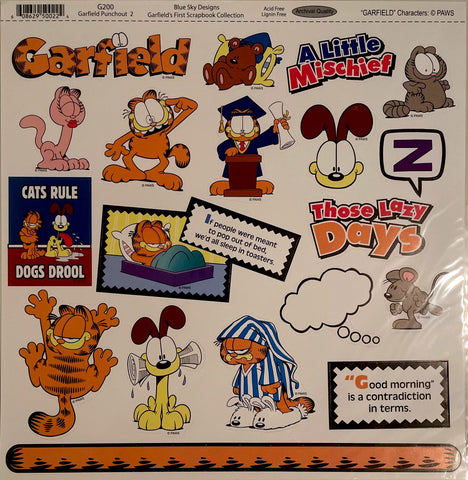 Garfield's Scrapbook Die Cut Collection