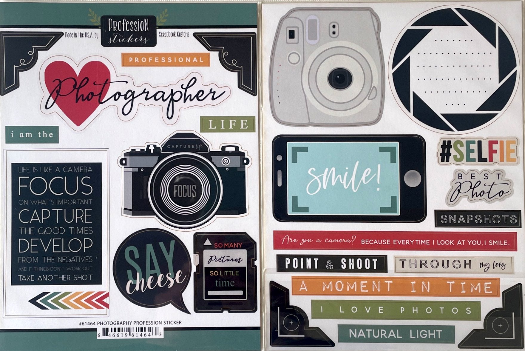 Photography Profession Stickers