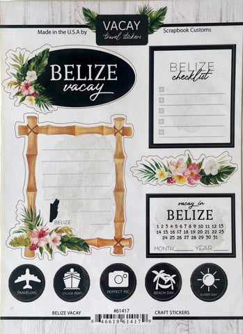 Belize Vacay Stickers