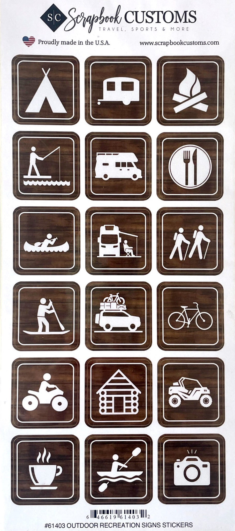 Outdoor Recreation Signs Stickers