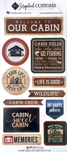 Life is Better at The Cabin Stickers