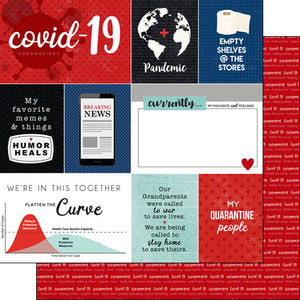 Covid-19 Journal Cards 12x12 Paper