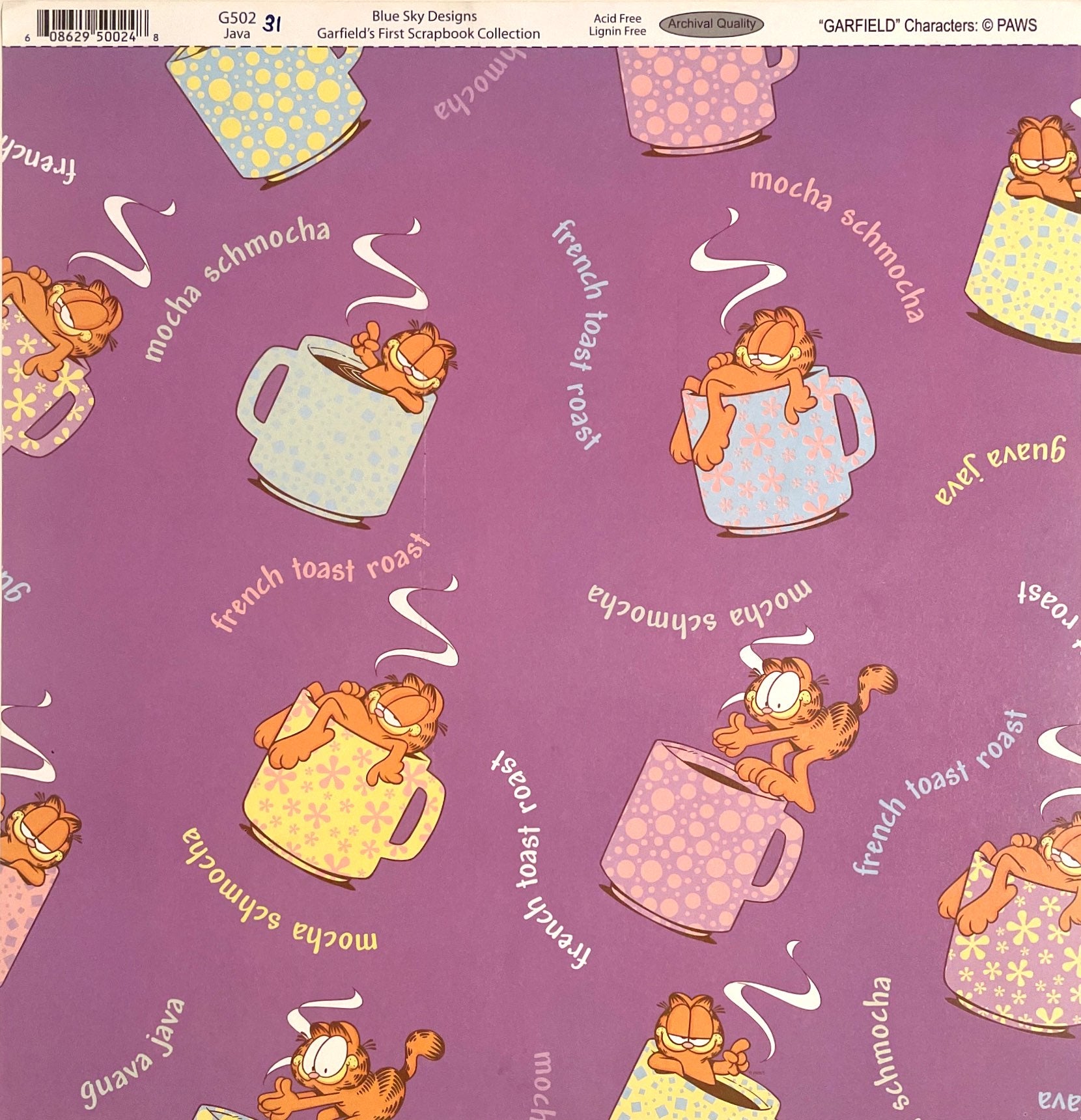 Garfield's Scrapbook Paper Collection