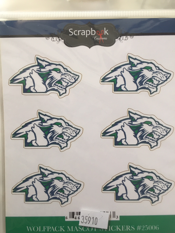 Glacier Wolfpack Mascot Stickers