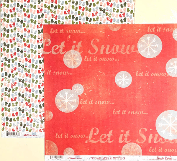 Snowflakes & Mittens Paper Collection