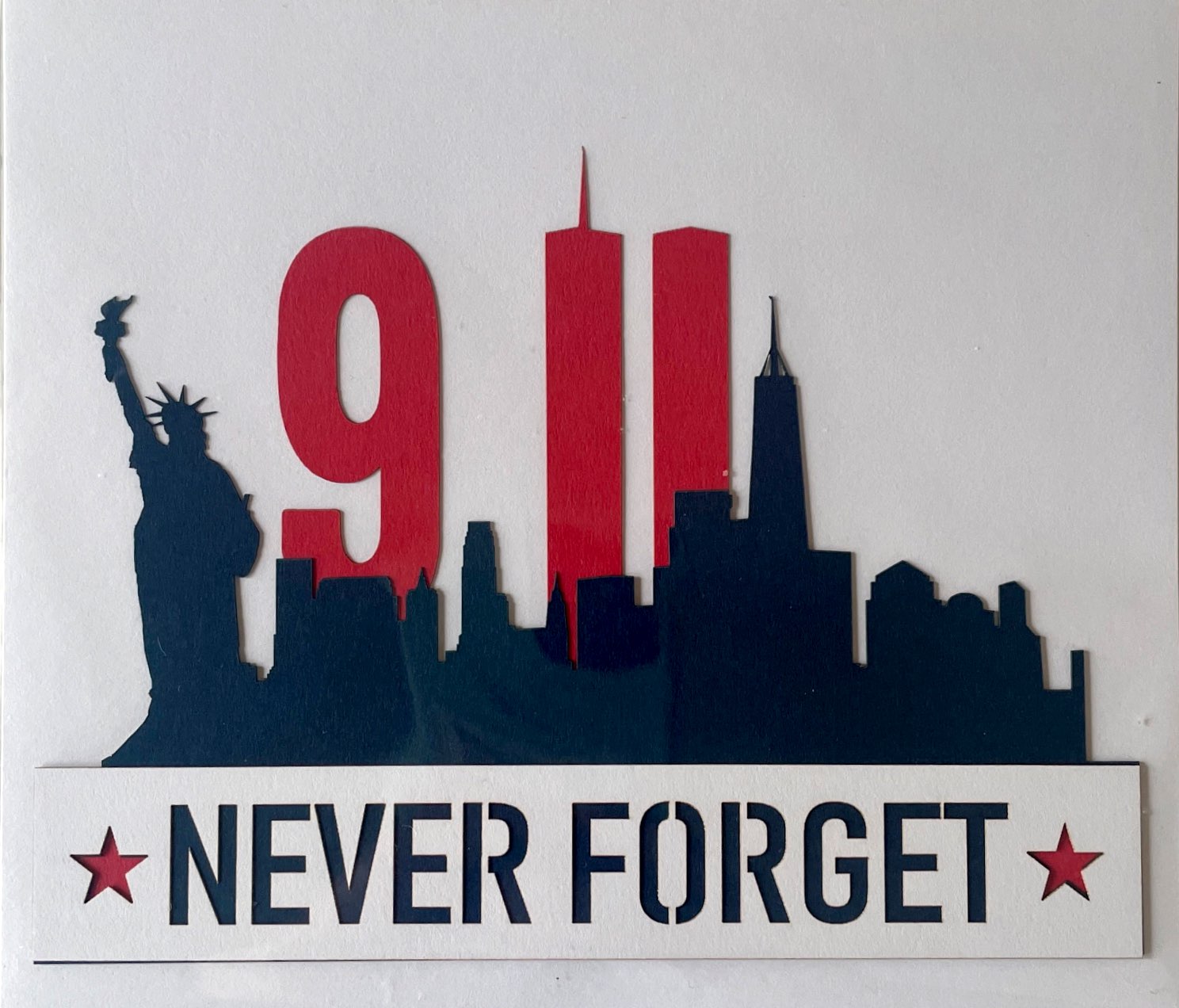 9/11 Never Forget Diecut