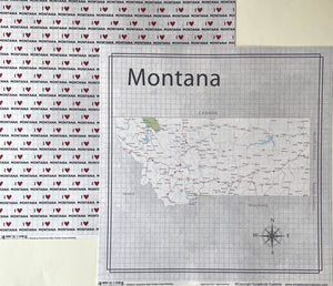 Montana Adventure Map Paper