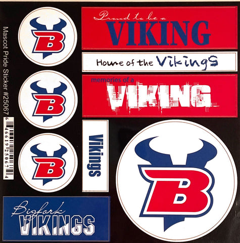 Viking and Valkyrie Mascot Pride Stickers