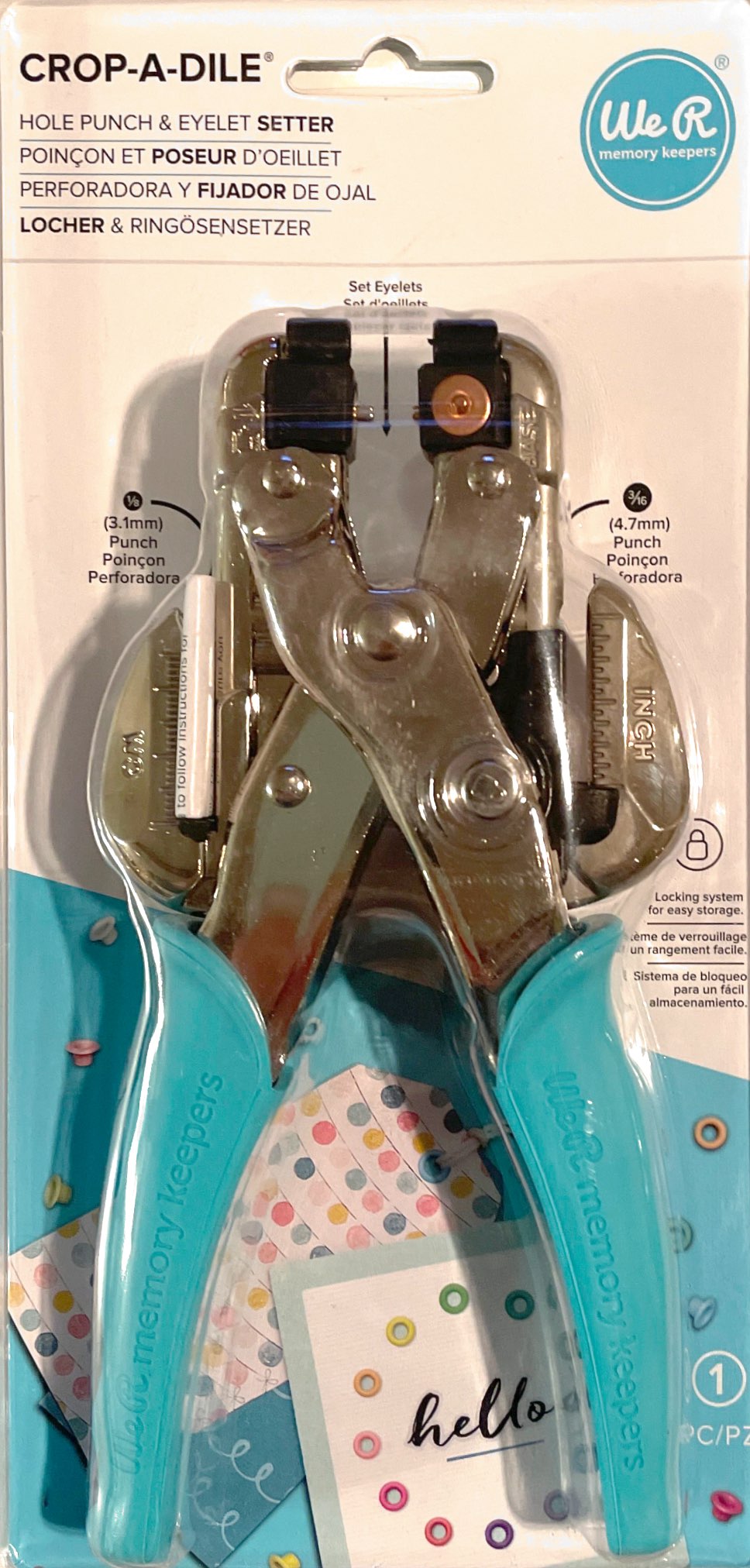 We R Memory Keepers Tools - Crop-A-Dile Hole Punch Eyelet Setter