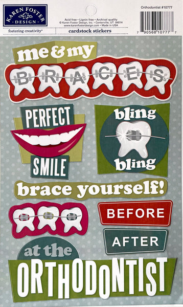 Karen Foster Dentist Orthodontist Sticker Sheet