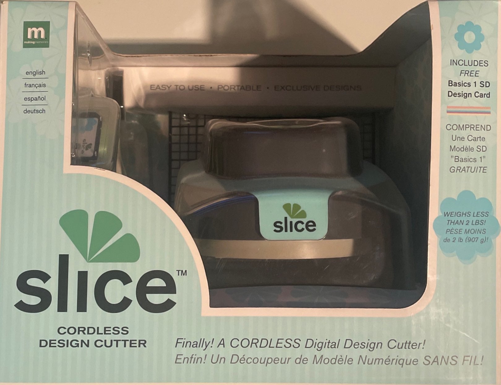 Slice Cordless store Digital Design Cutter Includes Basics 1 SD Design Card and Extras