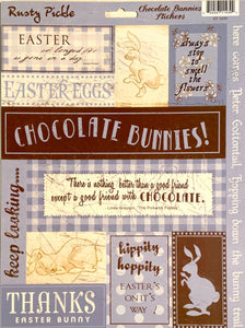 Chocolate Bunnies Stickers