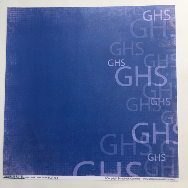 GHS School Grunge Initials