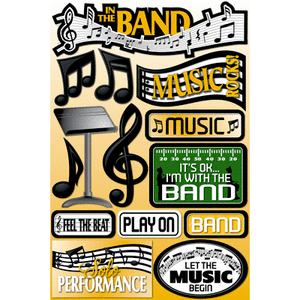 Band 3D Stickers