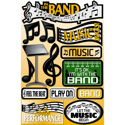 Band 3D Stickers