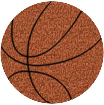 Large Textured Basketball Die Cut