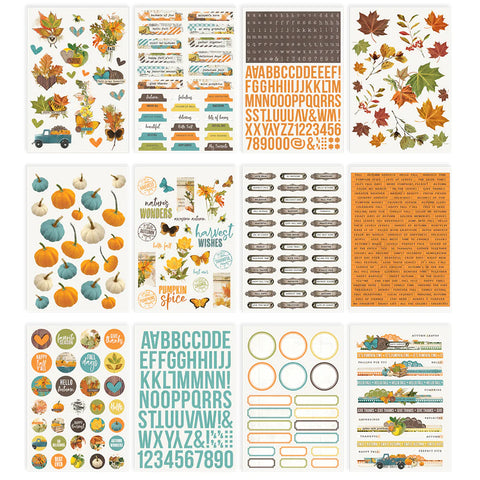 Simple Vintage Country Harvest Sticker Book