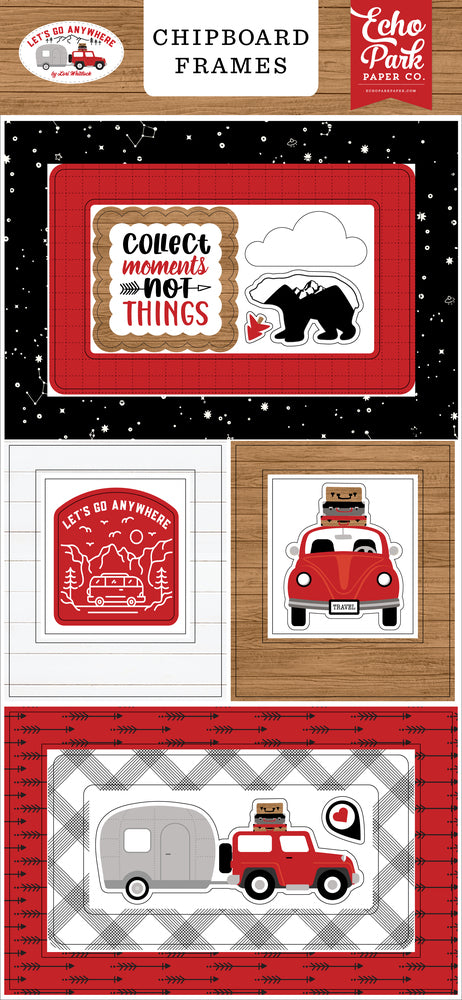 Let's Go Anywhere Chipboard Frames