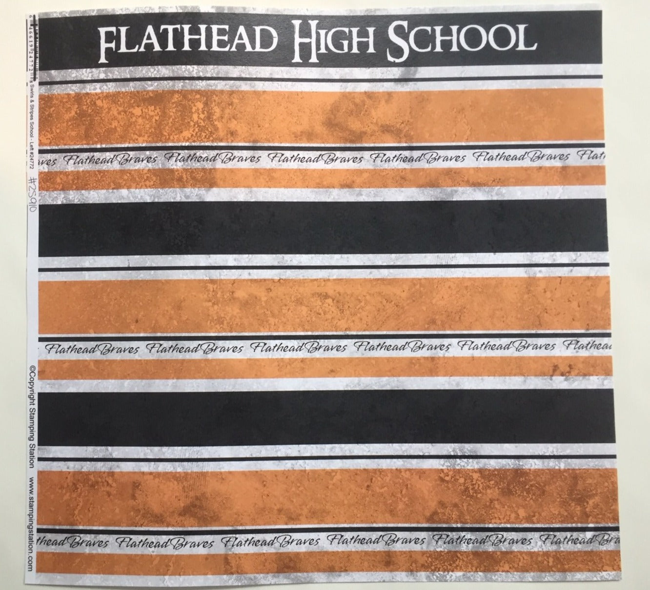 Flathead High School Swirls & Stripes Left