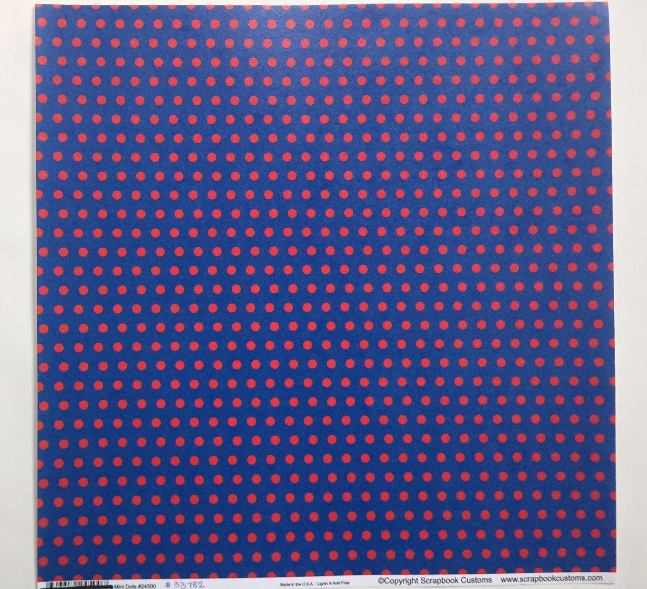 Mini dots Blue with Red
