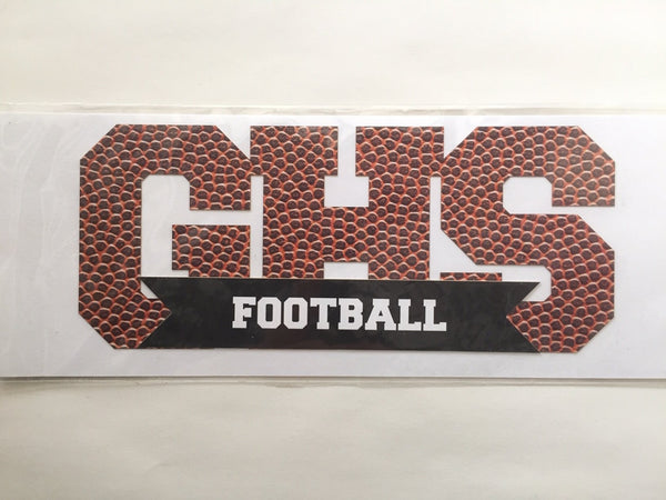 GHS Football Initials Diecut