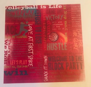 Volleyball is Life Collage Paper