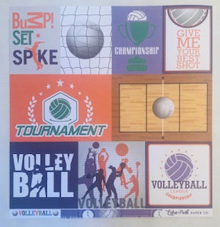 Journaling Cards Volleyball Paper