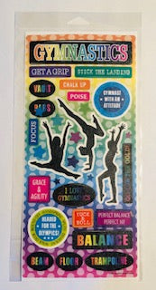 Glittery Gymnastics Stickers