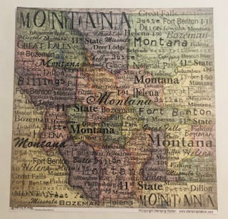 Montana Map Paper