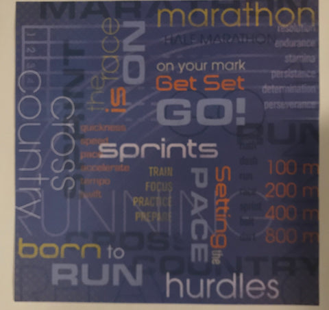 Running Get Set, Go! Collage Paper