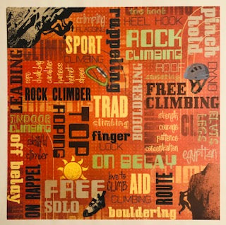 Rock Climbing Collage Paper