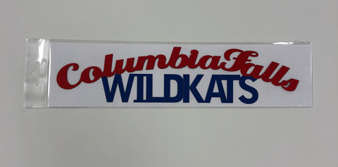 Columbia Falls WildKats Diecut