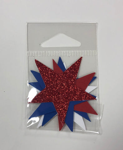 BHS Red, White, and Blue Star Diecuts