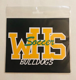 Whitefish High School Bulldogs Soccer Diecut