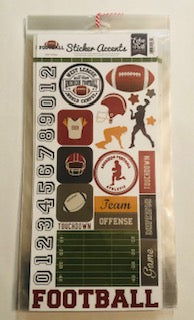 Echo Park Football Collection Sticker Sheet